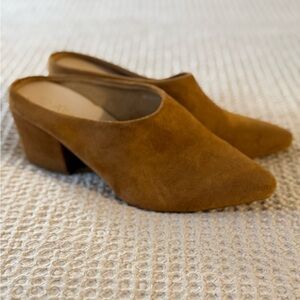 Women's Tan Suede Mules
